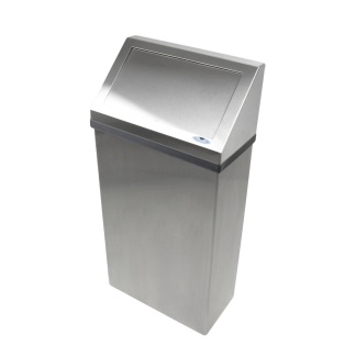 Stainless Steel Wall Mounted Waste Receptacle 50L.